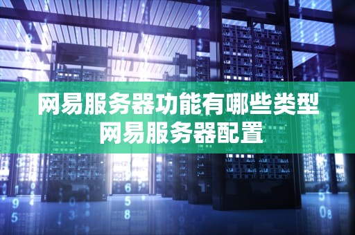 网易服务器功能有哪些类型 网易服务器配置