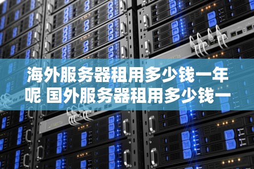 海外服务器租用多少钱一年呢 国外服务器租用多少钱一年