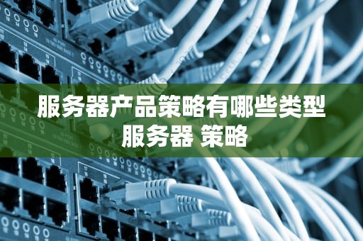 服务器产品策略有哪些类型 服务器 策略