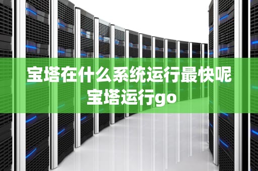 宝塔在什么系统运行最快呢 宝塔运行go