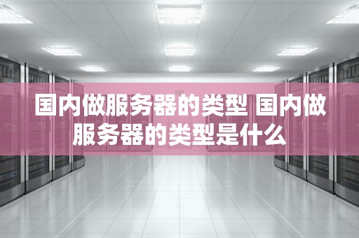 国内做服务器的类型 国内做服务器的类型是什么