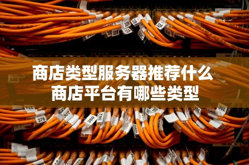 商店类型服务器推荐什么 商店平台有哪些类型