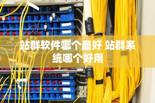 站群软件哪个最好 站群系统哪个好用