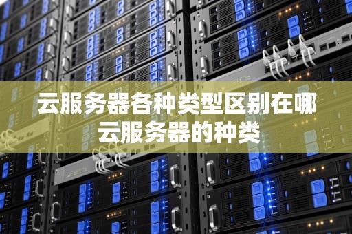 云服务器各种类型区别在哪 云服务器的种类