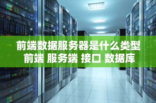 前端数据服务器是什么类型 前端 服务端 接口 数据库