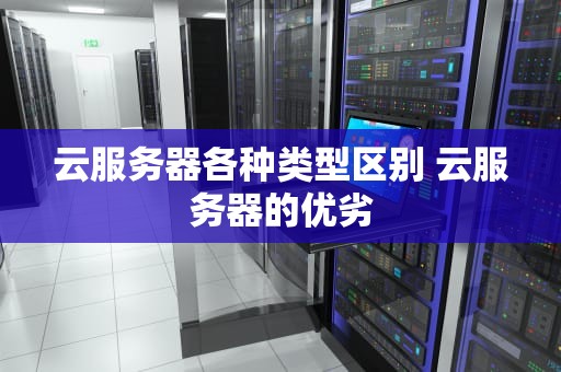 云服务器各种类型区别 云服务器的优劣