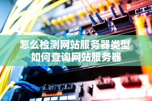 怎么检测网站服务器类型 如何查询网站服务器
