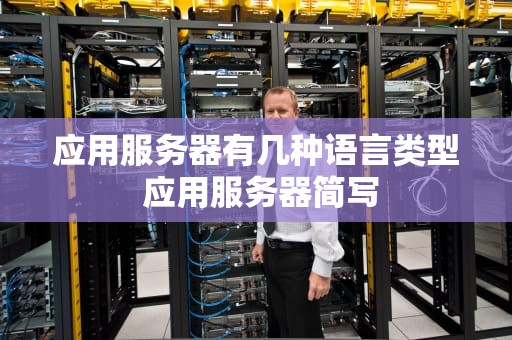 应用服务器有几种语言类型 应用服务器简写
