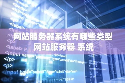 网站服务器系统有哪些类型 网站服务器 系统