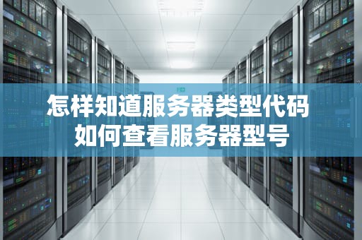 怎样知道服务器类型代码 如何查看服务器型号