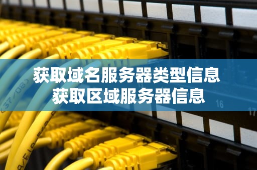 获取域名服务器类型信息 获取区域服务器信息