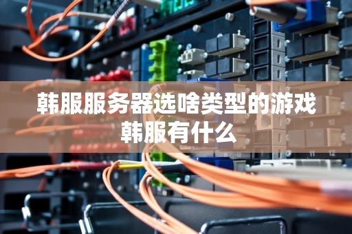 韩服服务器选啥类型的游戏 韩服有什么