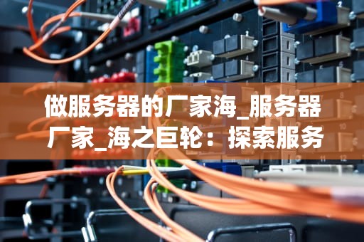 做服务器的厂家海_服务器 厂家_海之巨轮：探索服务器厂家的海洋