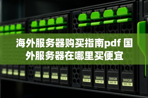 海外服务器购买指南pdf 国外服务器在哪里买便宜