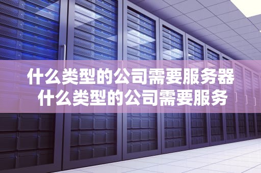 什么类型的公司需要服务器 什么类型的公司需要服务器配置