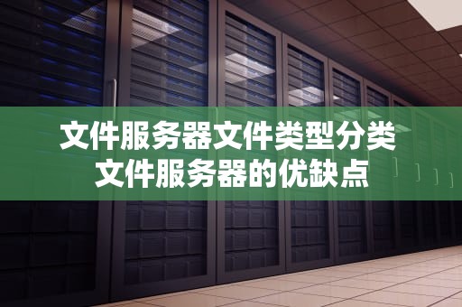 文件服务器文件类型分类 文件服务器的优缺点