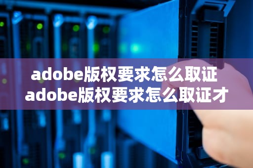 adobe版权要求怎么取证 adobe版权要求怎么取证才能成功