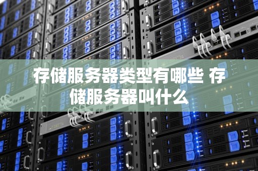 存储服务器类型有哪些 存储服务器叫什么
