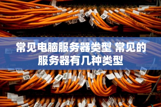 常见电脑服务器类型 常见的服务器有几种类型
