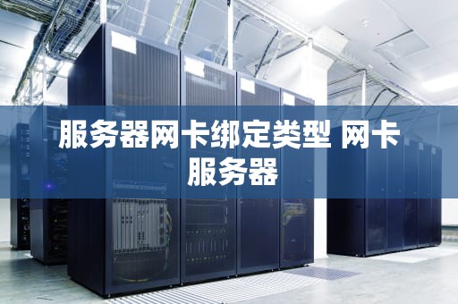 服务器网卡绑定类型 网卡 服务器