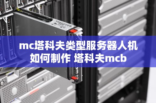 mc塔科夫类型服务器人机如何制作 塔科夫mcb