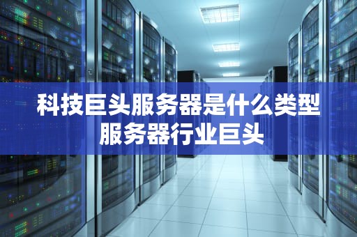 科技巨头服务器是什么类型 服务器行业巨头