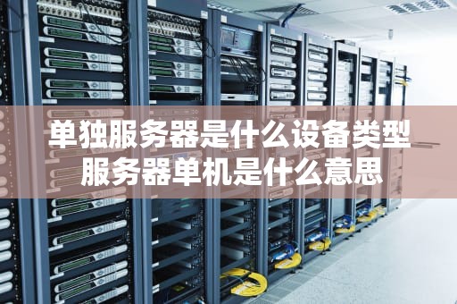单独服务器是什么设备类型 服务器单机是什么意思