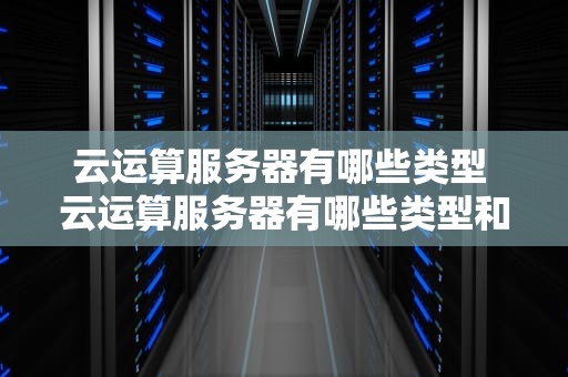 云运算服务器有哪些类型 云运算服务器有哪些类型和特点