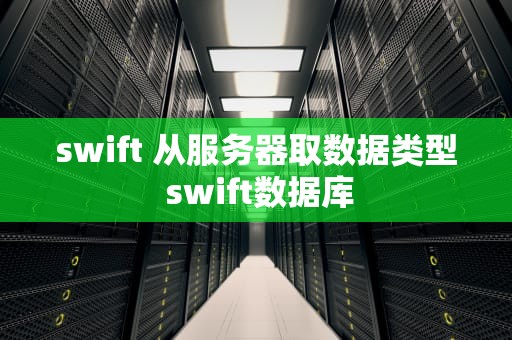swift 从服务器取数据类型 swift数据库