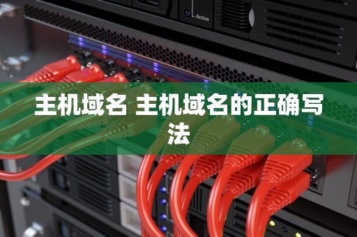 主机域名 主机域名的正确写法