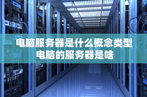 电脑服务器是什么概念类型 电脑的服务器是啥