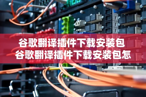 谷歌翻译插件下载安装包 谷歌翻译插件下载安装包怎么安装