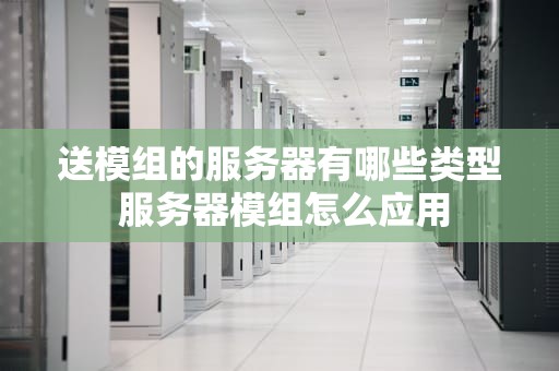 送模组的服务器有哪些类型 服务器模组怎么应用