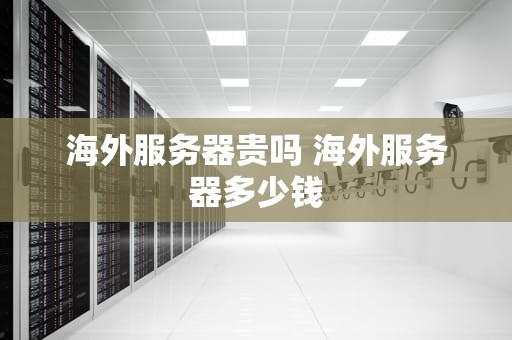 海外服务器贵吗 海外服务器多少钱