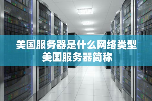 美国服务器是什么网络类型 美国服务器简称