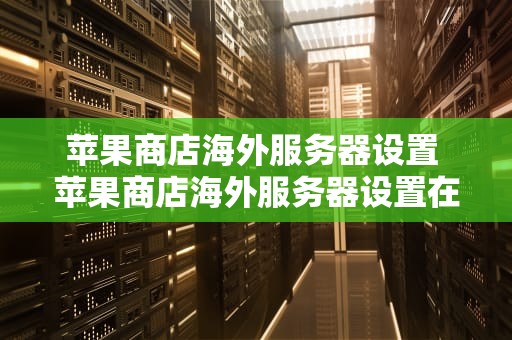 苹果商店海外服务器设置 苹果商店海外服务器设置在哪
