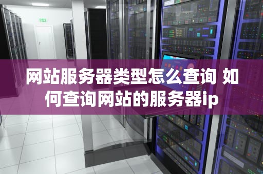 网站服务器类型怎么查询 如何查询网站的服务器ip