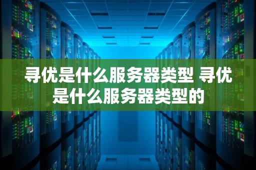 寻优是什么服务器类型 寻优是什么服务器类型的