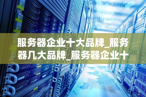 服务器企业十大品牌_服务器几大品牌_服务器企业十大品牌全面解析