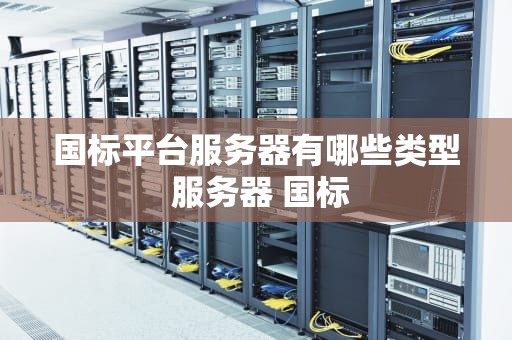 国标平台服务器有哪些类型 服务器 国标