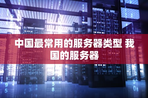 中国最常用的服务器类型 我国的服务器