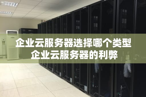企业云服务器选择哪个类型 企业云服务器的利弊