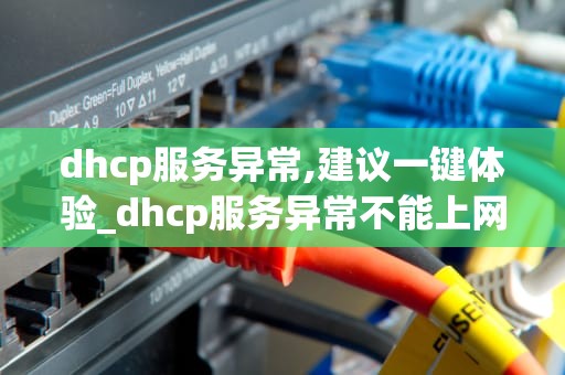 dhcp服务异常,建议一键体验_dhcp服务异常不能上网是什么原因_DHCP服务异常的诊断与解决