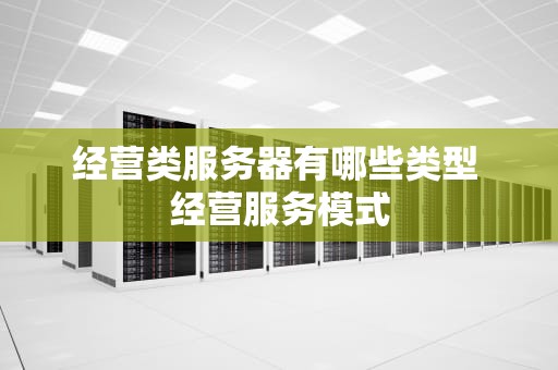 经营类服务器有哪些类型 经营服务模式