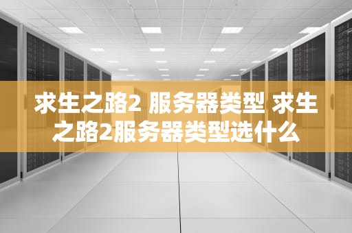 求生之路2 服务器类型 求生之路2服务器类型选什么
