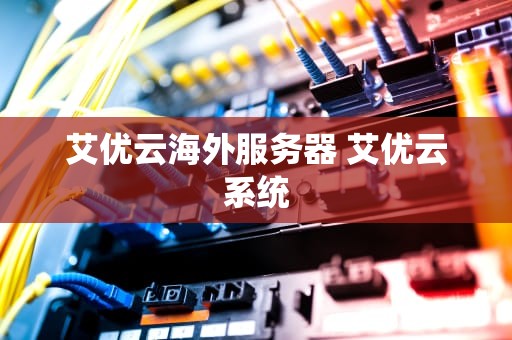 艾优云海外服务器 艾优云系统