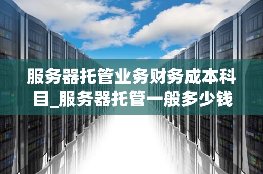 服务器托管业务财务成本科目_服务器托管一般多少钱一个月_服务器托管业务财务成本科目的深入分析