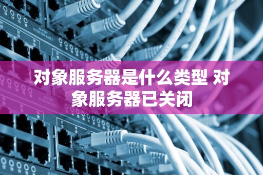 对象服务器是什么类型 对象服务器已关闭