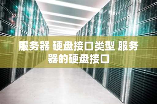 服务器 硬盘接口类型 服务器的硬盘接口