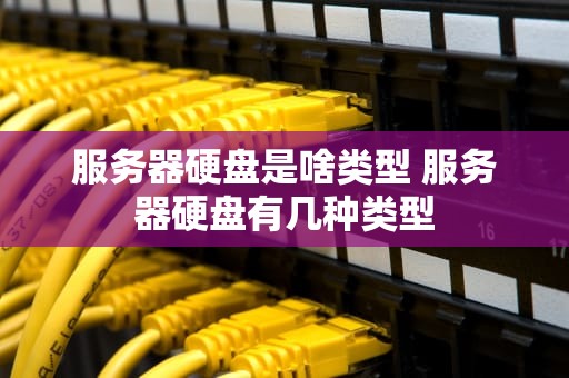 服务器硬盘是啥类型 服务器硬盘有几种类型